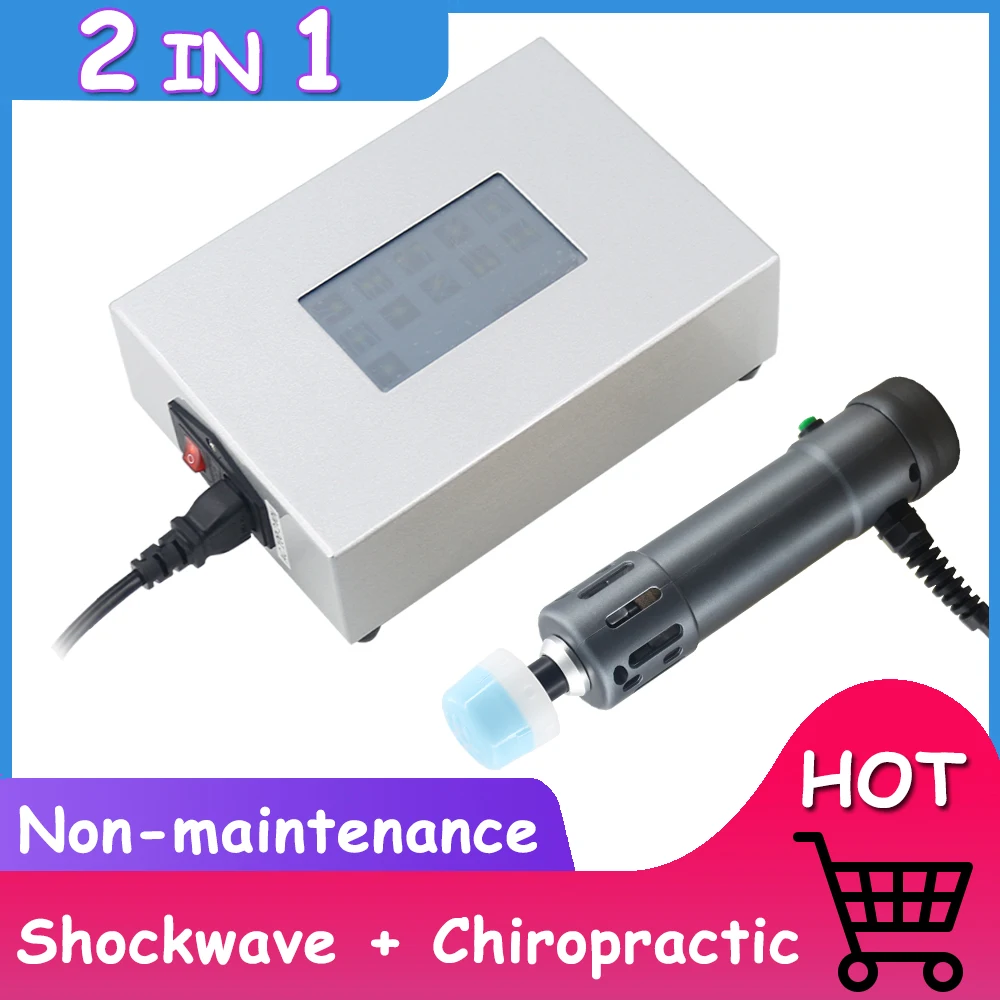 External Shockwave Therapy Machine 2 in 1 Shock Wave Instrument Chiropractic Tool Knee Leg Pain Relief ED Treatment Home Massage
External Shockwave Therapy Machine 2 in 1 Shock Wave Instrument Chiropractic Tool Knee Leg Pain Relief ED Treatment Home Massage