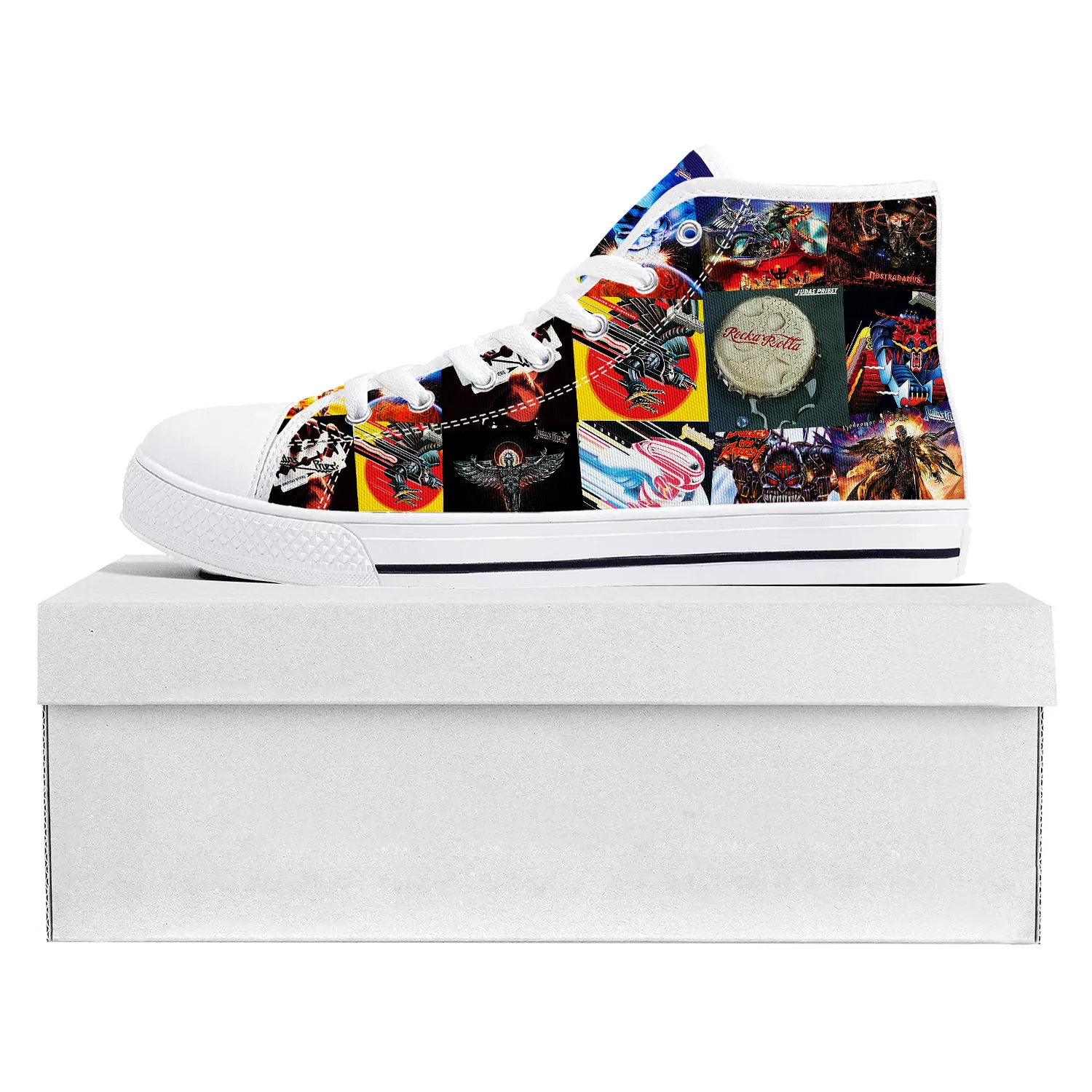 Judas Priest Heavy Metal Rock Band High Top High Quality Sneakers Mens Womens Teenager Canvas Sneaker Couple Shoe Custom Shoe
Judas Priest Heavy Metal Rock Band High Top High Quality Sneakers Mens Womens Teenager Canvas Sneaker Couple Shoe Custom Shoe