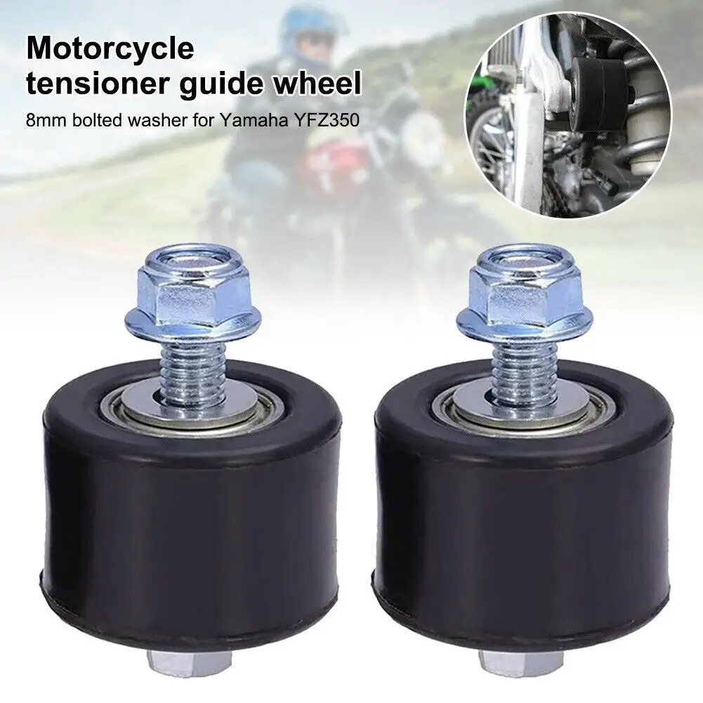2pcs 8mm Motorbike Chain Roller Tensioner Wheel Guide With Bolt For Raptor YFM350 YFM 350 Upper Lower Swingarm
2pcs 8mm Motorbike Chain Roller Tensioner Wheel Guide With Bolt For Raptor YFM350 YFM 350 Upper Lower Swingarm