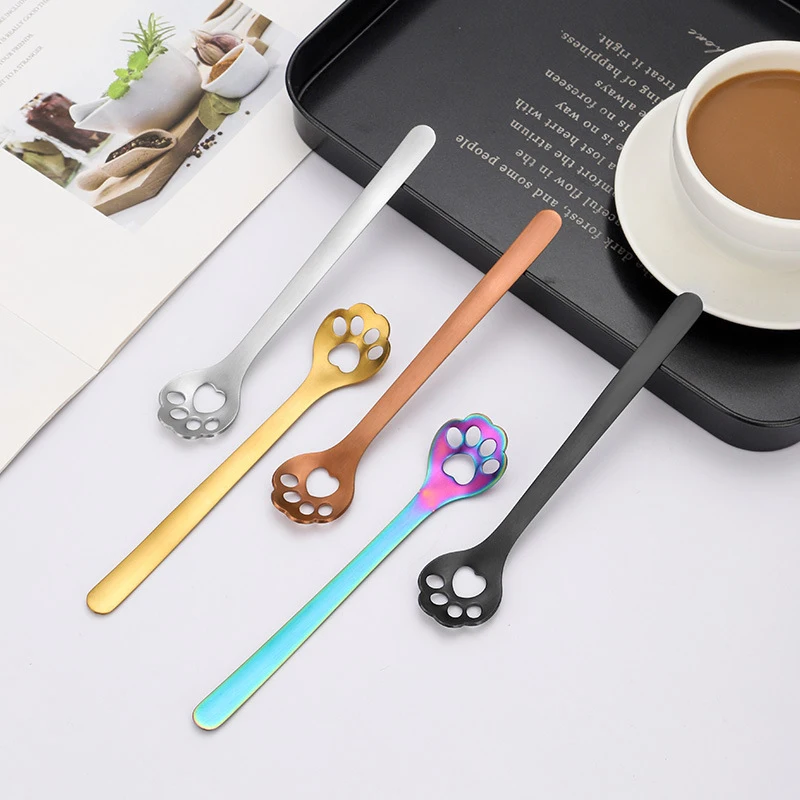 Creative Coffee Spoon 1 Pcs Cat Claw Spoon Stainless Steel Stirring Spoon Cake Stirring Sugar Soup Dessert Teaspoon Utensils
Creative Coffee Spoon 1 Pcs Cat Claw Spoon Stainless Steel Stirring Spoon Cake Stirring Sugar Soup Dessert Teaspoon Utensils