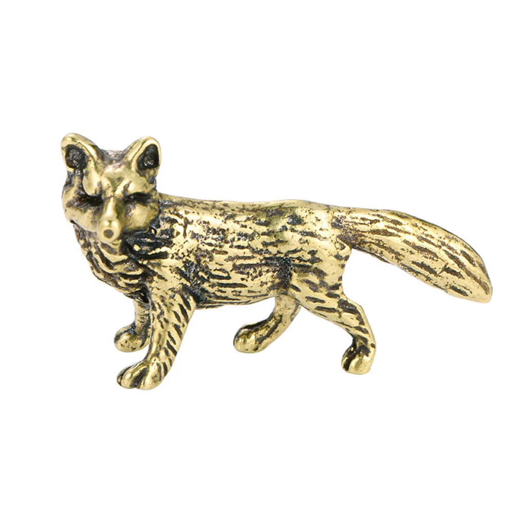 Fox Figurine Brass Animal Decor Statue Sculpture Ornament Mini Wealth Figurines Fengshui Feng Luck Good Chinese Shui Gold
Fox Figurine Brass Animal Decor Statue Sculpture Ornament Mini Wealth Figurines Fengshui Feng Luck Good Chinese Shui Gold