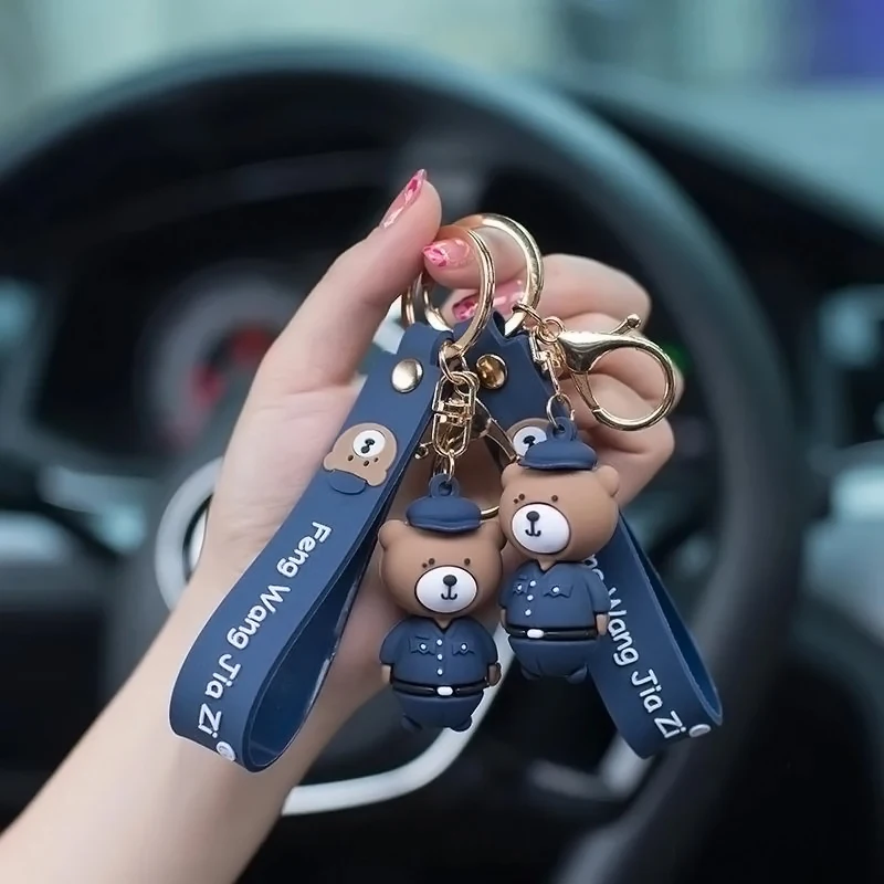 Creative cartoon couple pendant gift bear keychain pendant car men's and women's buckle ring bag ornaments
Creative cartoon couple pendant gift bear keychain pendant car men's and women's buckle ring bag ornaments