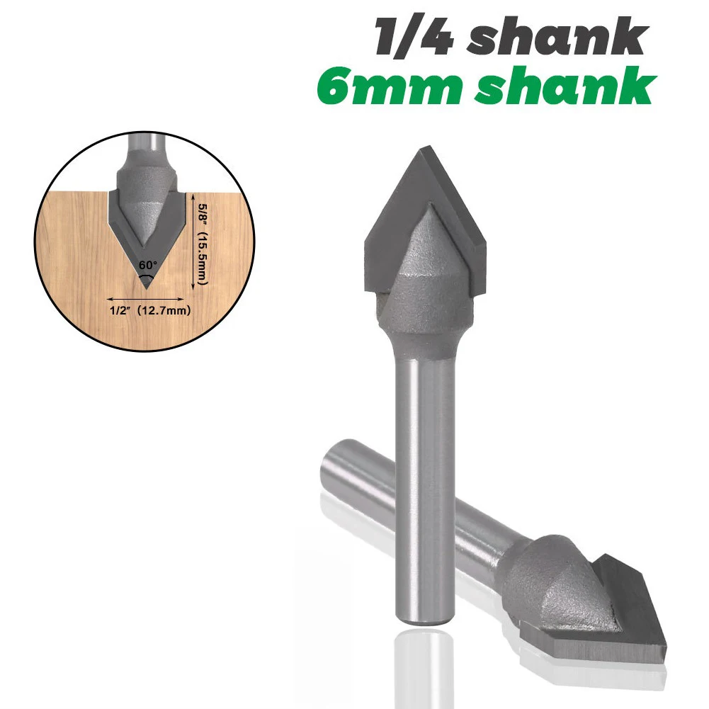1PC V Bit End Mill 60 Degree Router Bits Engraving Chamfer End Mills V Groove Bit 6mm 6.35mm Cutter Tool Woodworking Router Bit
1PC V Bit End Mill 60 Degree Router Bits Engraving Chamfer End Mills V Groove Bit 6mm 6.35mm Cutter Tool Woodworking Router Bit