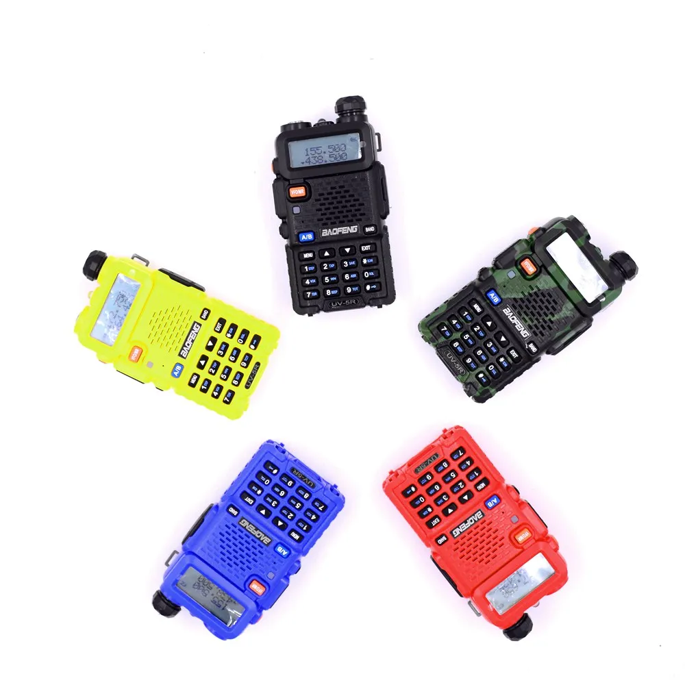 BaoFeng UV5R Walkie Talkie 5 colors VHF UHF PTT headset Keyboad LCD Screen Construction Camping Hiking Driving Interphone
BaoFeng UV5R Walkie Talkie 5 colors VHF UHF PTT headset Keyboad LCD Screen Construction Camping Hiking Driving Interphone