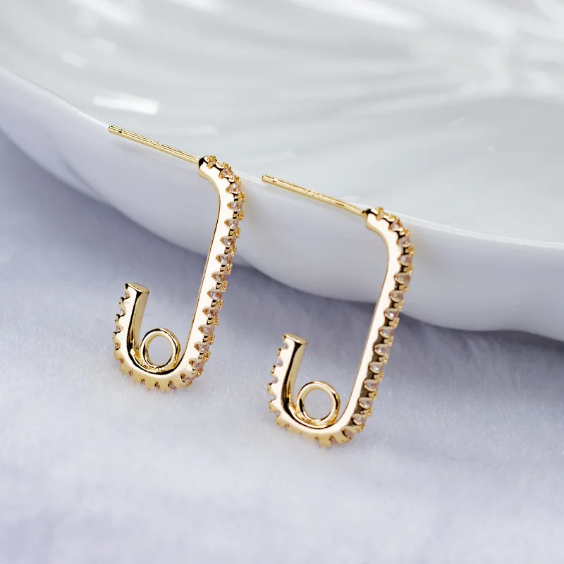 Jiexing new high-grade cold wind paper clip earrings accessories set with zircon DIY Earrings accessories materials
Jiexing new high-grade cold wind paper clip earrings accessories set with zircon DIY Earrings accessories materials