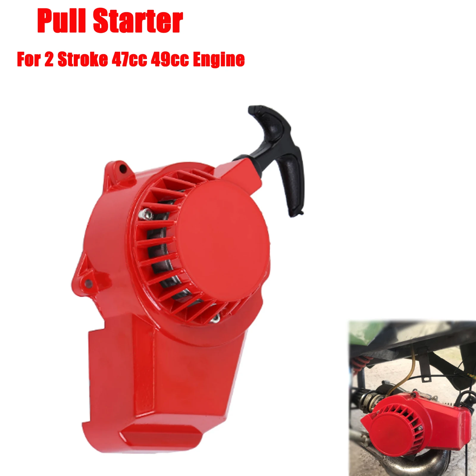 Honhill Red Alloy Pull Start Starter Recoil Starter For 2 Stroke 47cc 49cc Minimoto Kid Dirt Pocket Bike ATV Quad Motorcycle
Honhill Red Alloy Pull Start Starter Recoil Starter For 2 Stroke 47cc 49cc Minimoto Kid Dirt Pocket Bike ATV Quad Motorcycle