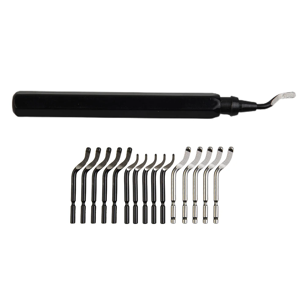16 Pcs Rotary Deburring Tool Set RB1000 Handle BS1010 / BS1018 / BK3010 Blades Metal Repair Deburring Tool Kit For Wood Aluminum
16 Pcs Rotary Deburring Tool Set RB1000 Handle BS1010 / BS1018 / BK3010 Blades Metal Repair Deburring Tool Kit For Wood Aluminum