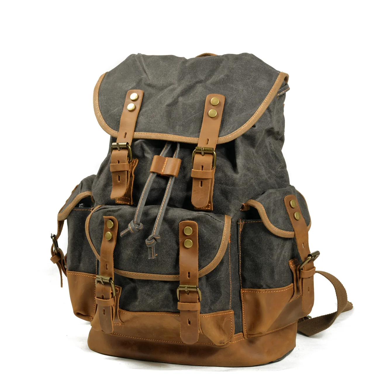 Waterproof oil wax canvas hiking backpack fishing hunting backpack outdoor military backpack tactical sports camping hiking
Waterproof oil wax canvas hiking backpack fishing hunting backpack outdoor military backpack tactical sports camping hiking