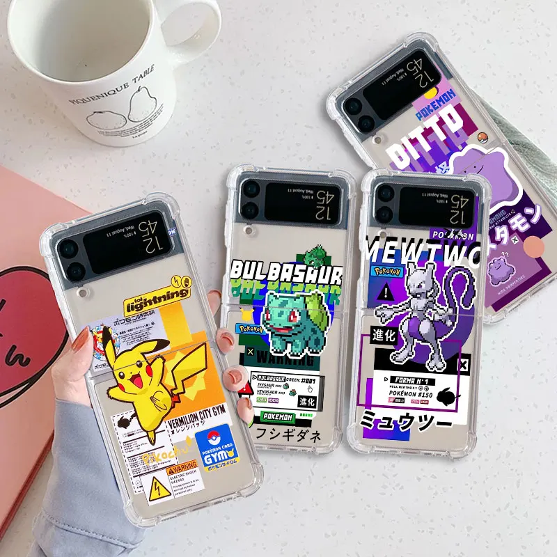 Luxury Case For Samsung Galaxy Z Flip 3 4 5G Funda Z Flip3 Clear PC Hard Shockproof Back Phone Coque Shell Pokemon Pikachu
Luxury Case For Samsung Galaxy Z Flip 3 4 5G Funda Z Flip3 Clear PC Hard Shockproof Back Phone Coque Shell Pokemon Pikachu