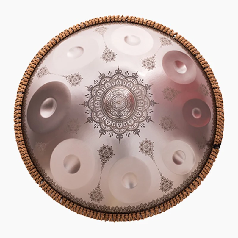 Gold Silver Handpan 9/10 Tone Steel Tongue Drum Hand Pan Retro Ethereal Drum Tambourine Large Music Drums Percussion Instruments
Gold Silver Handpan 9/10 Tone Steel Tongue Drum Hand Pan Retro Ethereal Drum Tambourine Large Music Drums Percussion Instruments