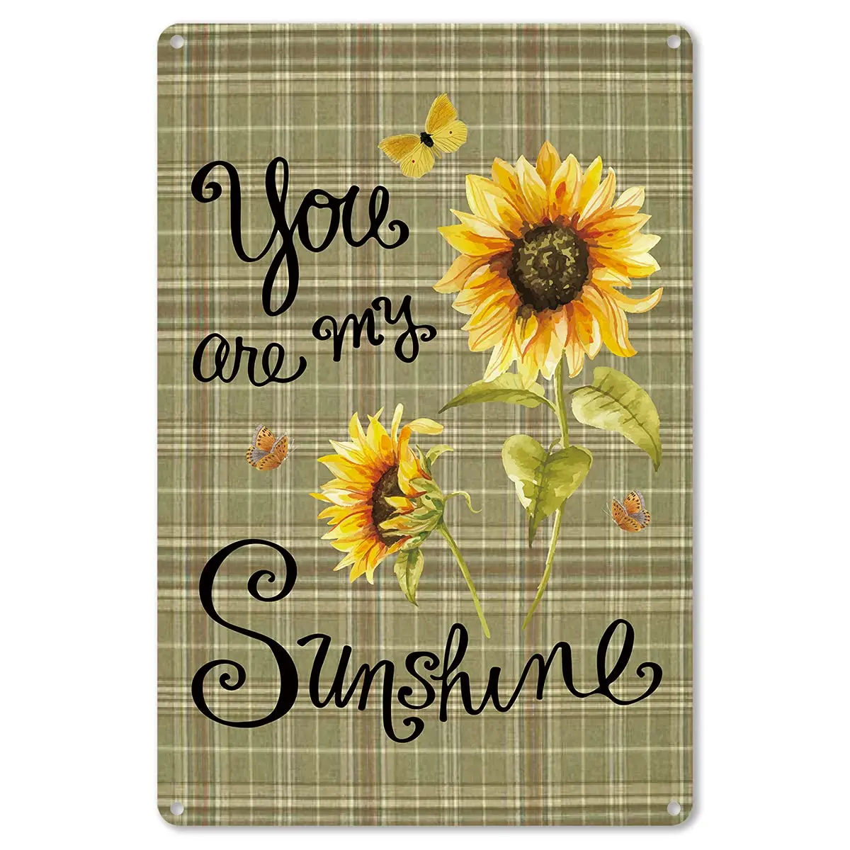 Retro You are My Sunshine Sunflower Metal Tin Sign Wall Decor Vintage Sunflower Tin Sign for Home Kitchen Outdoor Decor Gifts
Retro You are My Sunshine Sunflower Metal Tin Sign Wall Decor Vintage Sunflower Tin Sign for Home Kitchen Outdoor Decor Gifts