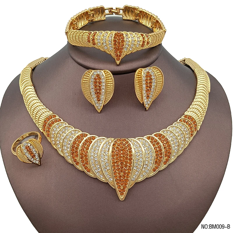 Dubai Gold Color Jewelry Sets Women Necklace Earrings Nigeria Bridal Jewelry Free Shipping Wedding Party Gift
Dubai Gold Color Jewelry Sets Women Necklace Earrings Nigeria Bridal Jewelry Free Shipping Wedding Party Gift