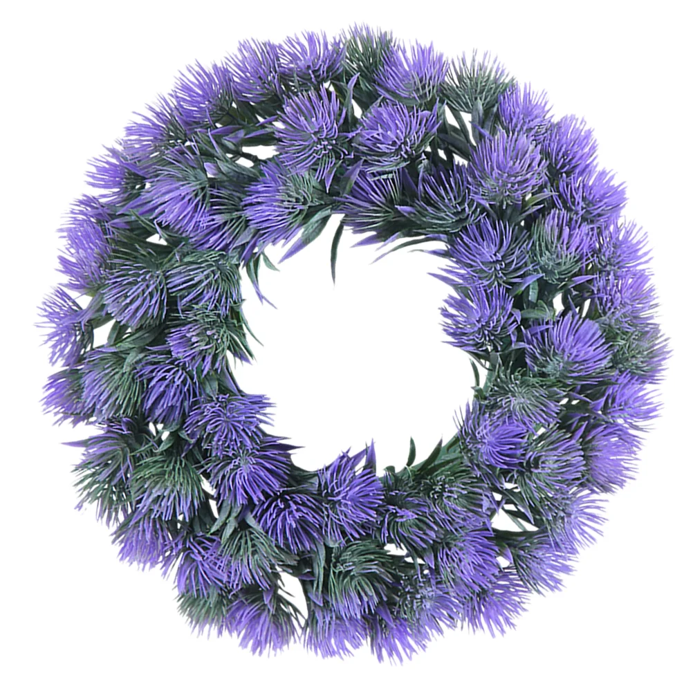 Lifelike Artificial Lavender Wreath Decor Vivid Faux Lavender Door Decor Round Lavender Wreath 
Lifelike Artificial Lavender Wreath Decor Vivid Faux Lavender Door Decor Round Lavender Wreath