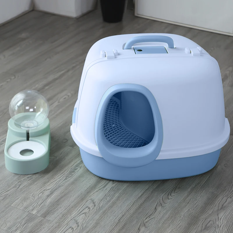 Convenient Cleaning Cat Litter Box Sifting Semi Closed House Cat Litter Box Enclosure Plastic Litiere Lapin Accessories OC50MP
Convenient Cleaning Cat Litter Box Sifting Semi Closed House Cat Litter Box Enclosure Plastic Litiere Lapin Accessories OC50MP