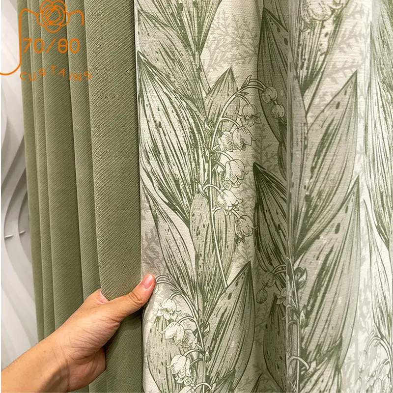 Matcha Green Lily of The Valley Chenille Jacquard Stitching Curtains for Living Room Bedroom Dining Room Partition Curtain
Matcha Green Lily of The Valley Chenille Jacquard Stitching Curtains for Living Room Bedroom Dining Room Partition Curtain