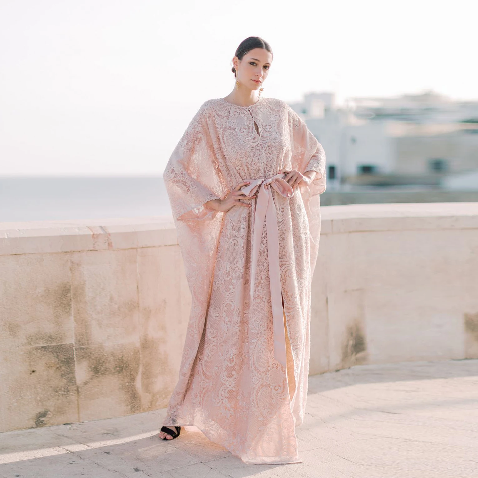 Morocco Blush Pink Lace Women Dresses Engagement Party Full Sleeves Sash Female Honeymoon Long Lace Robe Women Maxi Dresses
Morocco Blush Pink Lace Women Dresses Engagement Party Full Sleeves Sash Female Honeymoon Long Lace Robe Women Maxi Dresses