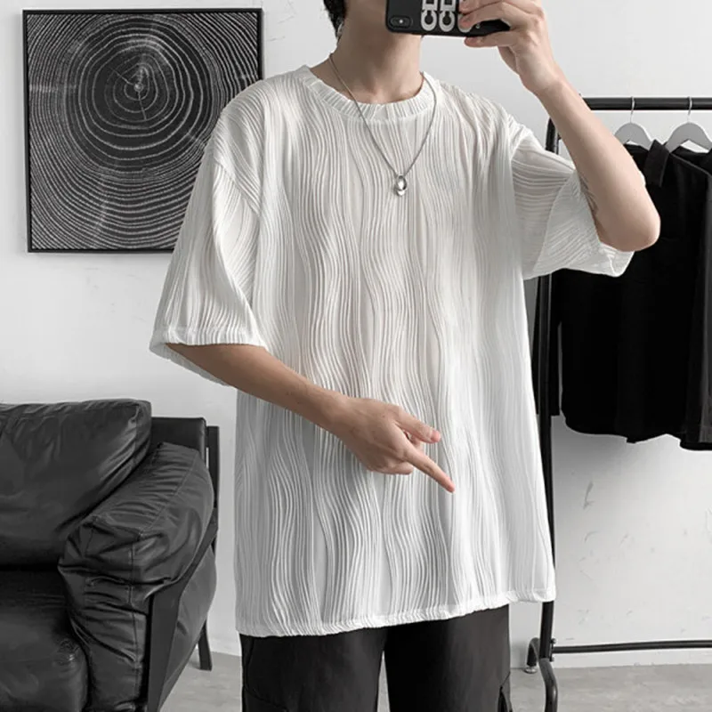 Men Tide Brand Summer White Five-point Sleeve T-shirt Men's Loose Neck Trend with Ice Silk Cool Short-sleeved Top
Men Tide Brand Summer White Five-point Sleeve T-shirt Men's Loose Neck Trend with Ice Silk Cool Short-sleeved Top