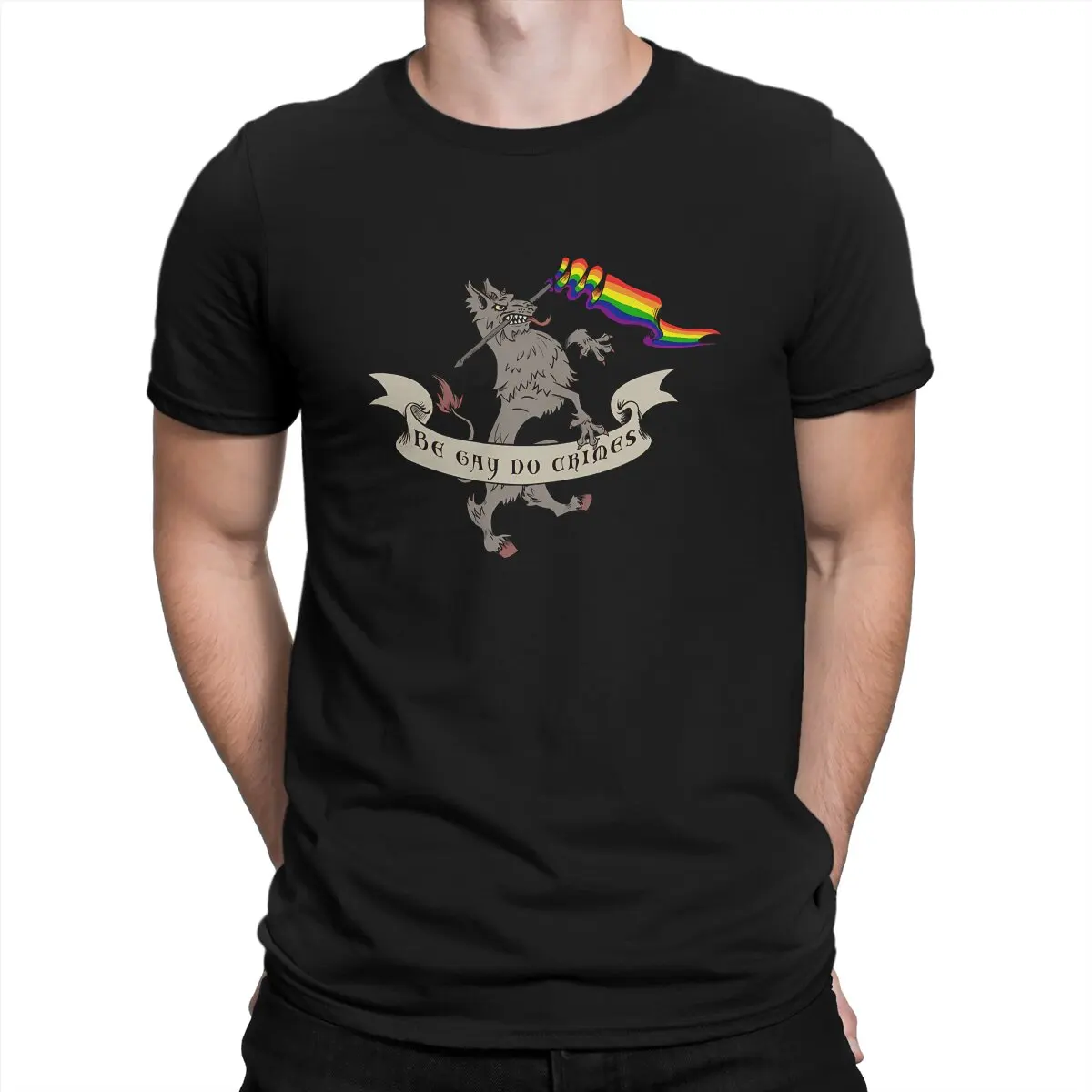Pride Flag Do Crimes T Shirts Men Pure Cotton Unique T-Shirts Crew Neck LGBT Pride Tee Shirt Short Sleeve Tops Summer
Pride Flag Do Crimes T Shirts Men Pure Cotton Unique T-Shirts Crew Neck LGBT Pride Tee Shirt Short Sleeve Tops Summer