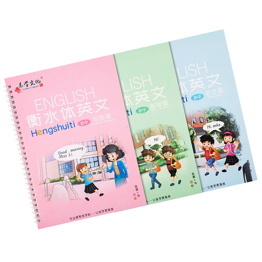 3 Pcs English Writing Practice Book Student Calligraphy Aldult Groove Copybook Letter
3 Pcs English Writing Practice Book Student Calligraphy Aldult Groove Copybook Letter