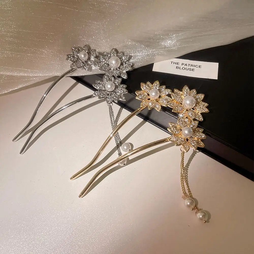 Headwear Flower Diamond Chinese Style Headwear U Shaped Hairpin Ancient Style Hairpin Pearl Hairpin Hanfu Hair Sticks
Headwear Flower Diamond Chinese Style Headwear U Shaped Hairpin Ancient Style Hairpin Pearl Hairpin Hanfu Hair Sticks