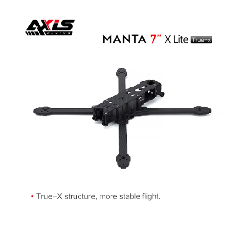 Axisflying MANTA7 "Lite 7-дюймовый комплект рамы Ture X 340 мм Колесная база T700 Карбоновый