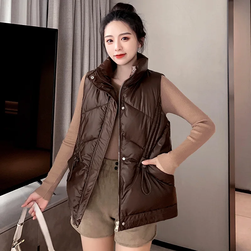 2022 Stand Collar Sleeveless Jacket Autumn Winter Coat Women Clothing Loose Vest for Ladies Korean Waistcoat Abrigos Mujer LM427
2022 Stand Collar Sleeveless Jacket Autumn Winter Coat Women Clothing Loose Vest for Ladies Korean Waistcoat Abrigos Mujer LM427