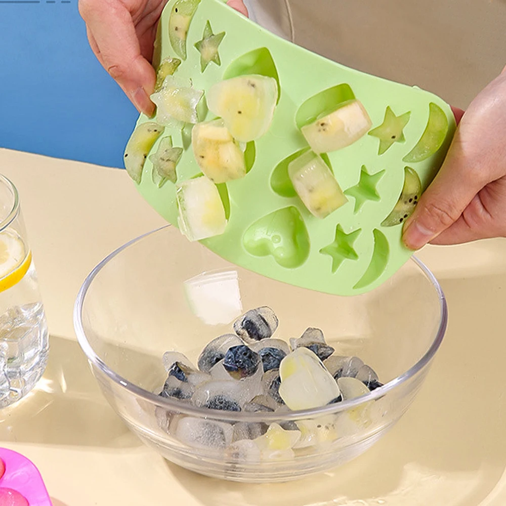 18 Cavity Silicone Ice Cube Mold Heart Moon Star Shape Ice Tray Household Ice Mold Plastic Ice Box With Lid Kitchen Bar Gadgets
18 Cavity Silicone Ice Cube Mold Heart Moon Star Shape Ice Tray Household Ice Mold Plastic Ice Box With Lid Kitchen Bar Gadgets