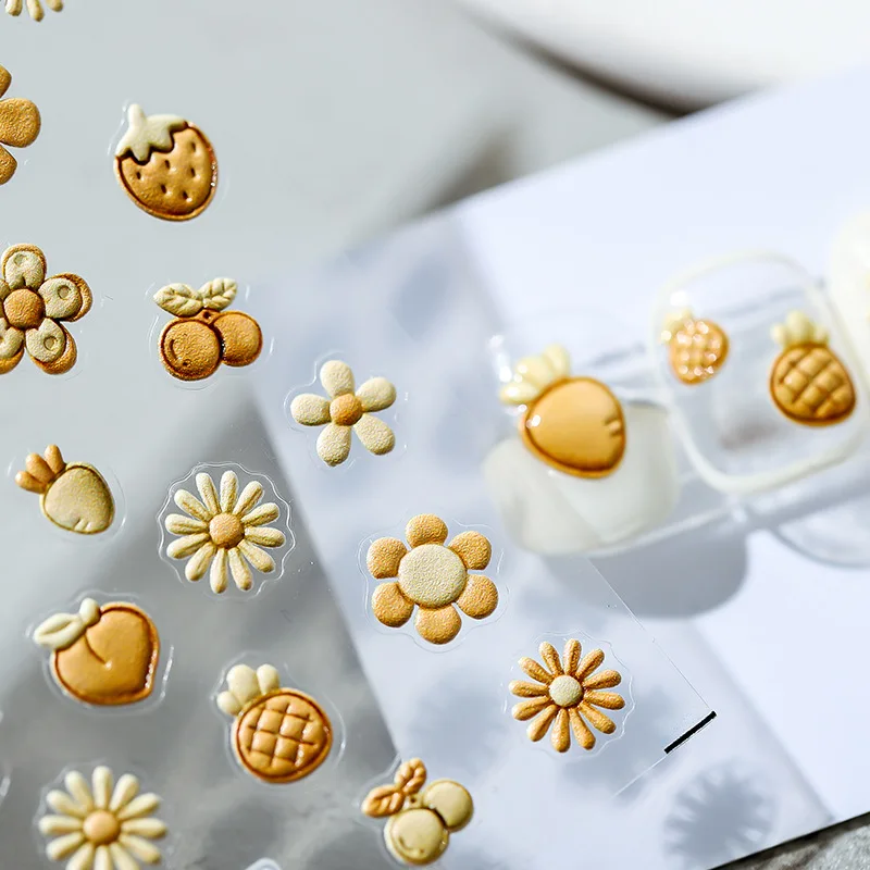 5D Cream Yellow Flowers Fruits Soft Embossed Reliefs Nail Art Decoration Stickers Cartoon 3D Self Adhesive Nail Decals Wholesale
5D Cream Yellow Flowers Fruits Soft Embossed Reliefs Nail Art Decoration Stickers Cartoon 3D Self Adhesive Nail Decals Wholesale