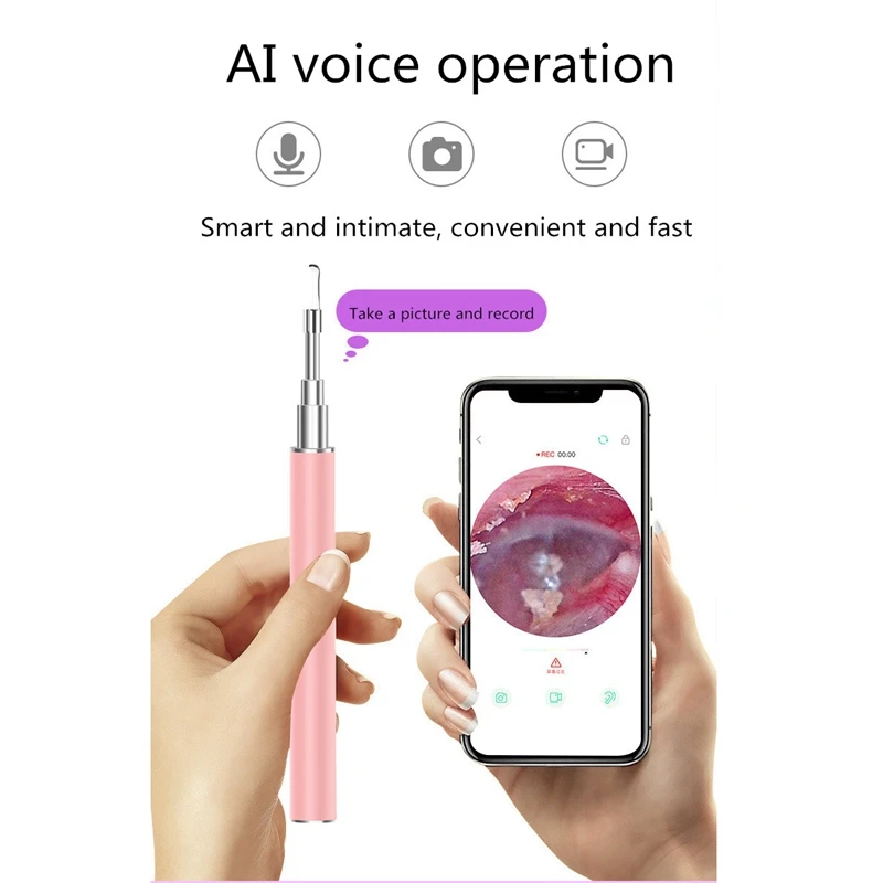 3.9Mm Ear Cleaning Screen Otoscope Endoscope Camera 5 Million Pixel High Definition Visual Ear Spoon Smart Ear Cleaner
3.9Mm Ear Cleaning Screen Otoscope Endoscope Camera 5 Million Pixel High Definition Visual Ear Spoon Smart Ear Cleaner