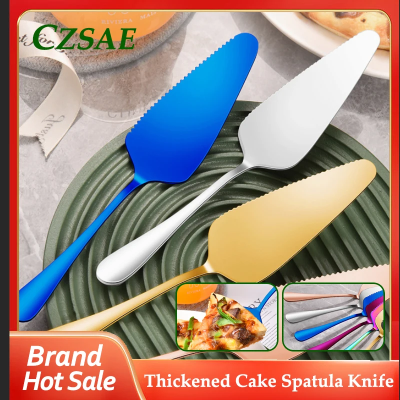 1pcs Thickened Cake Spatula Knife Colorful 304 Stainless Steel Baking Tools Pizza/cheese Spatula Steel Serrated Edge
1pcs Thickened Cake Spatula Knife Colorful 304 Stainless Steel Baking Tools Pizza/cheese Spatula Steel Serrated Edge