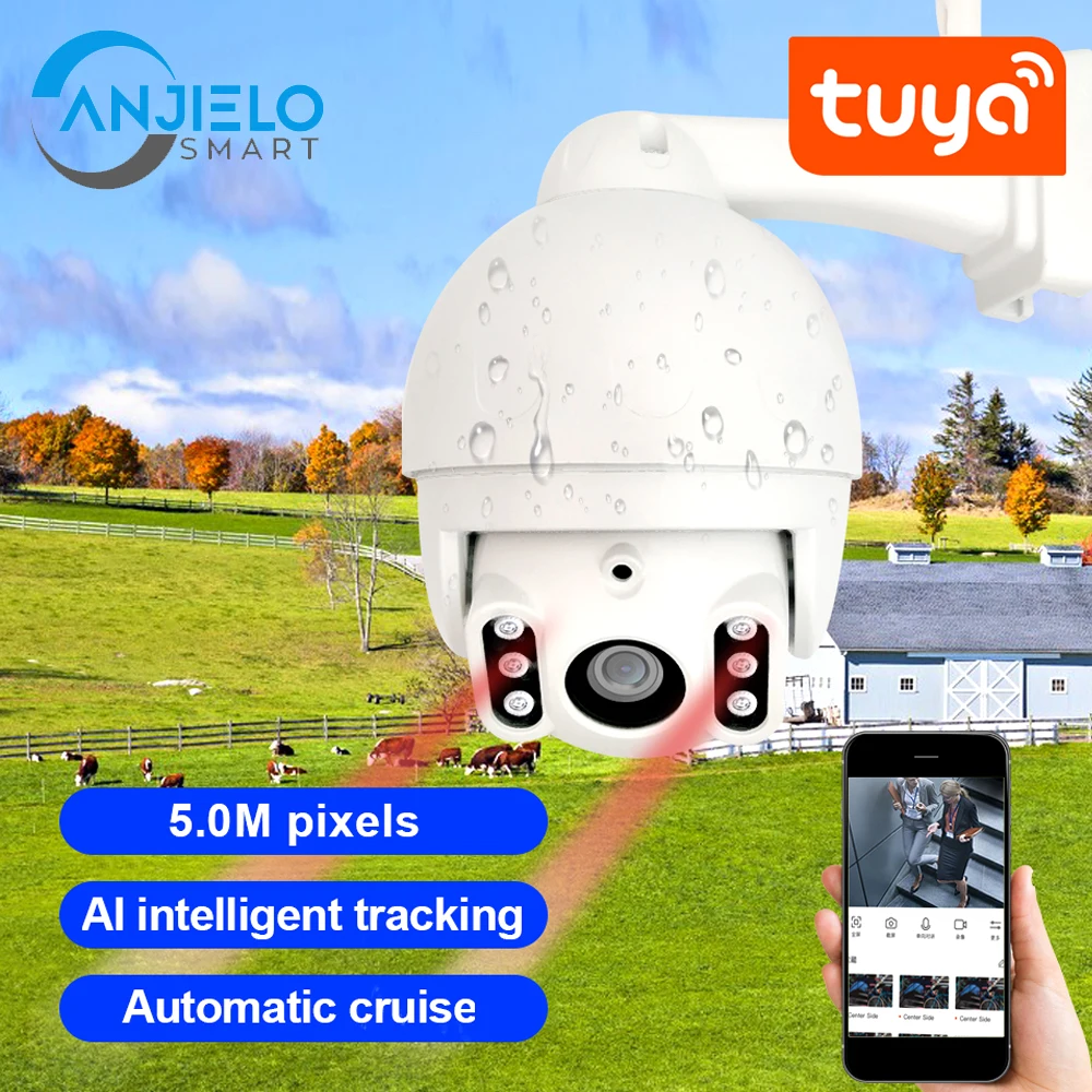 Умная уличная камера ночного видения Tuya 5MP HD с двойсветильник, 5x оптическая фокусировка видео, инженерная металлическая камера безопасност...
Умная уличная камера ночного видения Tuya 5MP HD с двойсветильник, 5x оптическая фокусировка видео, инженерная металлическая камера безопасност...