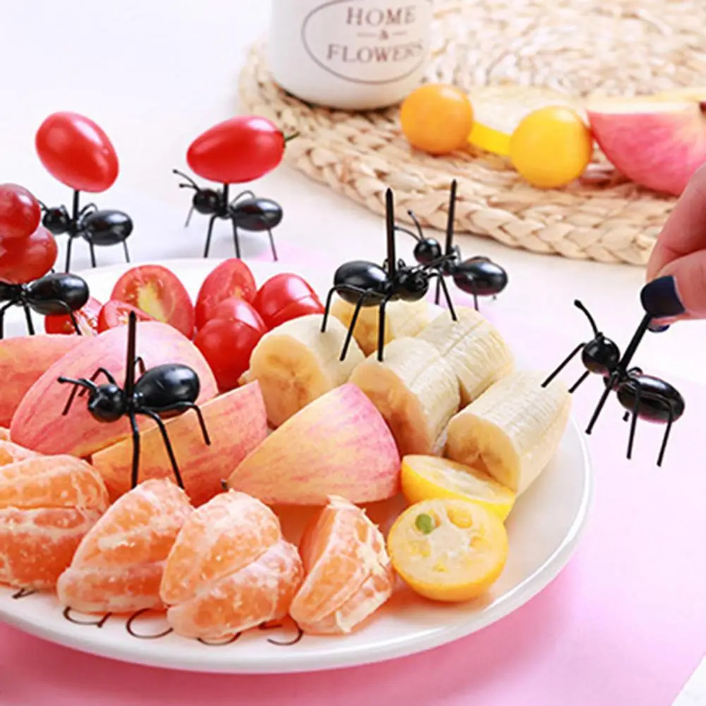 Novelty Ant-shaped Fruit Fork Adorable Durable Ant-shaped Fruit Forks for Home Kitchen Party Safe Reusable for Desserts
Novelty Ant-shaped Fruit Fork Adorable Durable Ant-shaped Fruit Forks for Home Kitchen Party Safe Reusable for Desserts