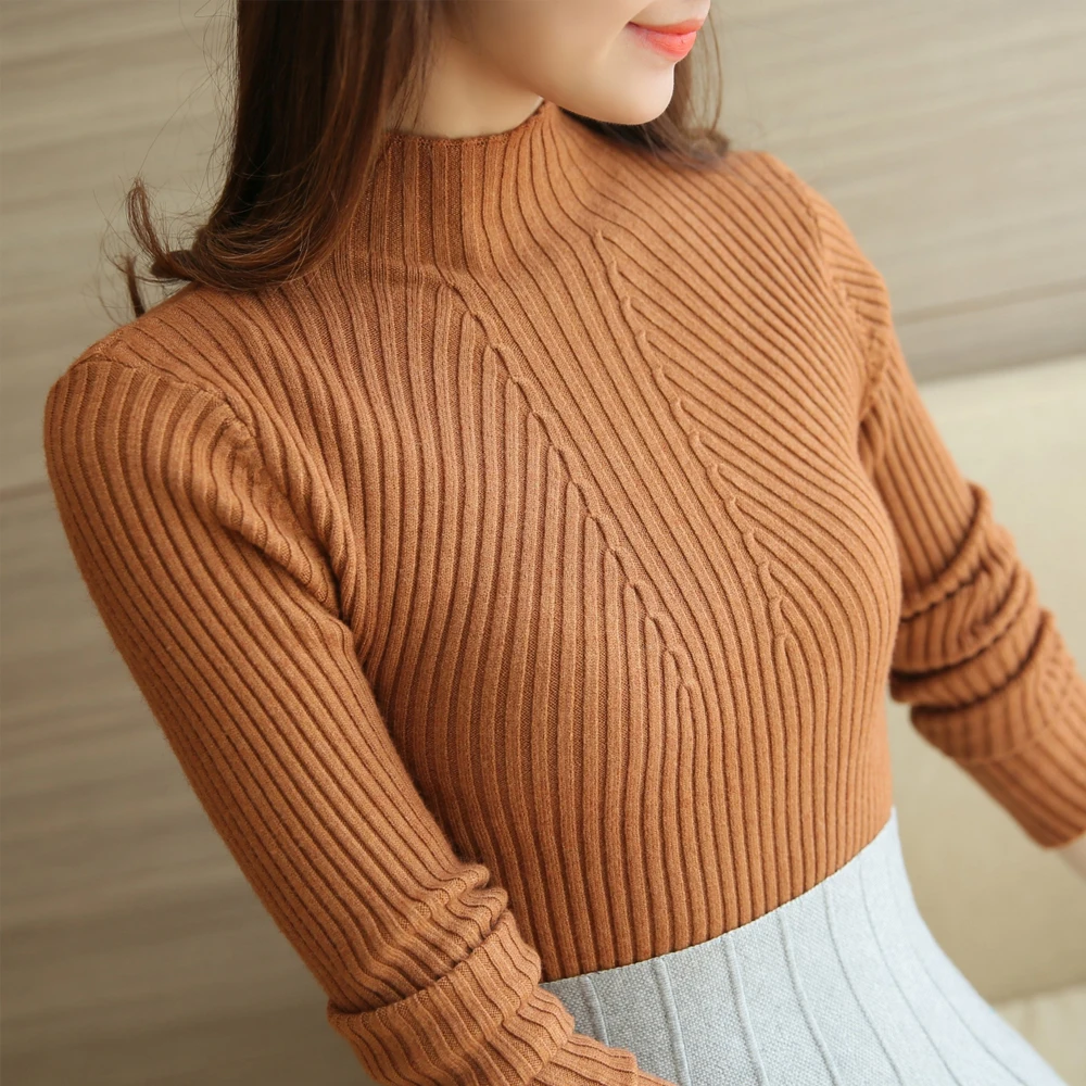 Women 11 Color Fashion Turtleneck Sweater Women 2022 Spring Stretch Tops Knit Pullovers Long Sleeve Basic Jumper Knitted Sweater
Women 11 Color Fashion Turtleneck Sweater Women 2022 Spring Stretch Tops Knit Pullovers Long Sleeve Basic Jumper Knitted Sweater