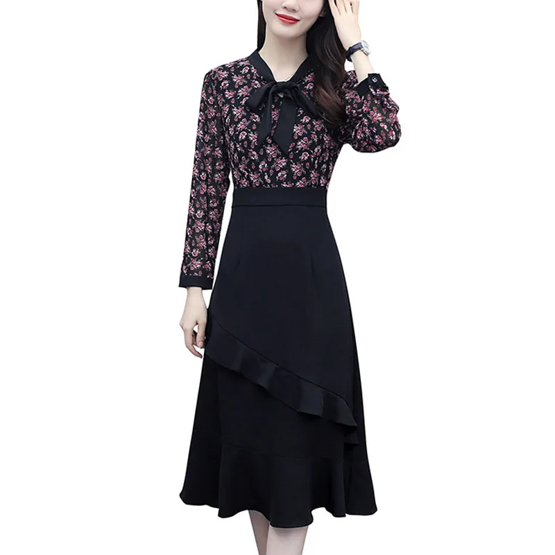 4XL 5XL Large Plud Size Women's Clothing 2022 Spring Smmer Dress Long Bow Slimming Waist Long Sleeve Floral Dress Falbala
4XL 5XL Large Plud Size Women's Clothing 2022 Spring Smmer Dress Long Bow Slimming Waist Long Sleeve Floral Dress Falbala