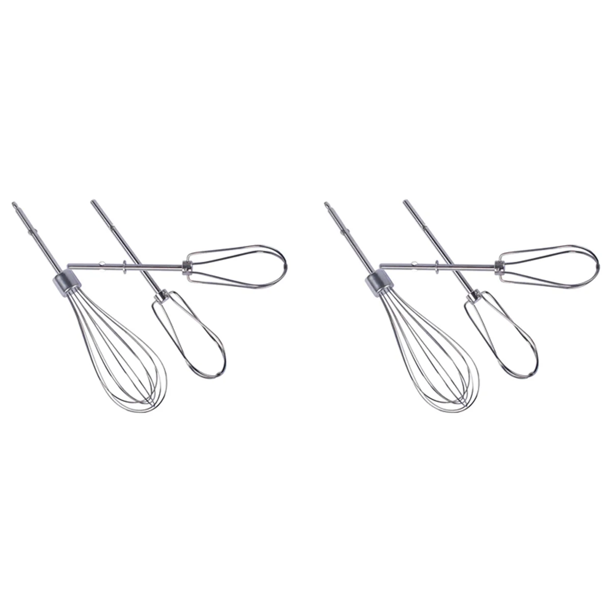 

2X W10490648 & KHMPW Beaters for KitchenAid Hand Mixer Attachments Accessories, Whisk Turbo Beaters,Cream,Making Mousse