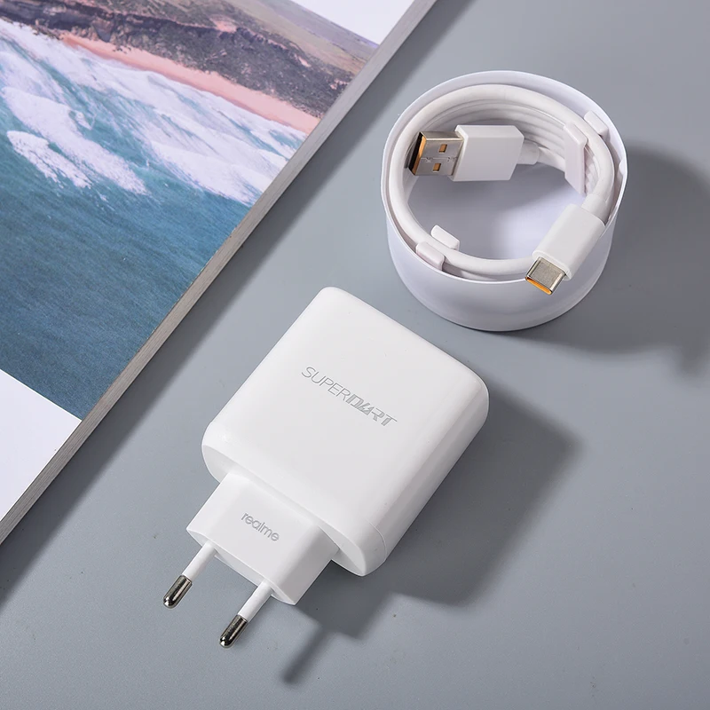Original Realme 65W EU Plug Super Fast Charger With 1M 6A Type C Cable For GT 2 Neo 2T 8 9i X3 X7 X50 Q2 PRO
Original Realme 65W EU Plug Super Fast Charger With 1M 6A Type C Cable For GT 2 Neo 2T 8 9i X3 X7 X50 Q2 PRO