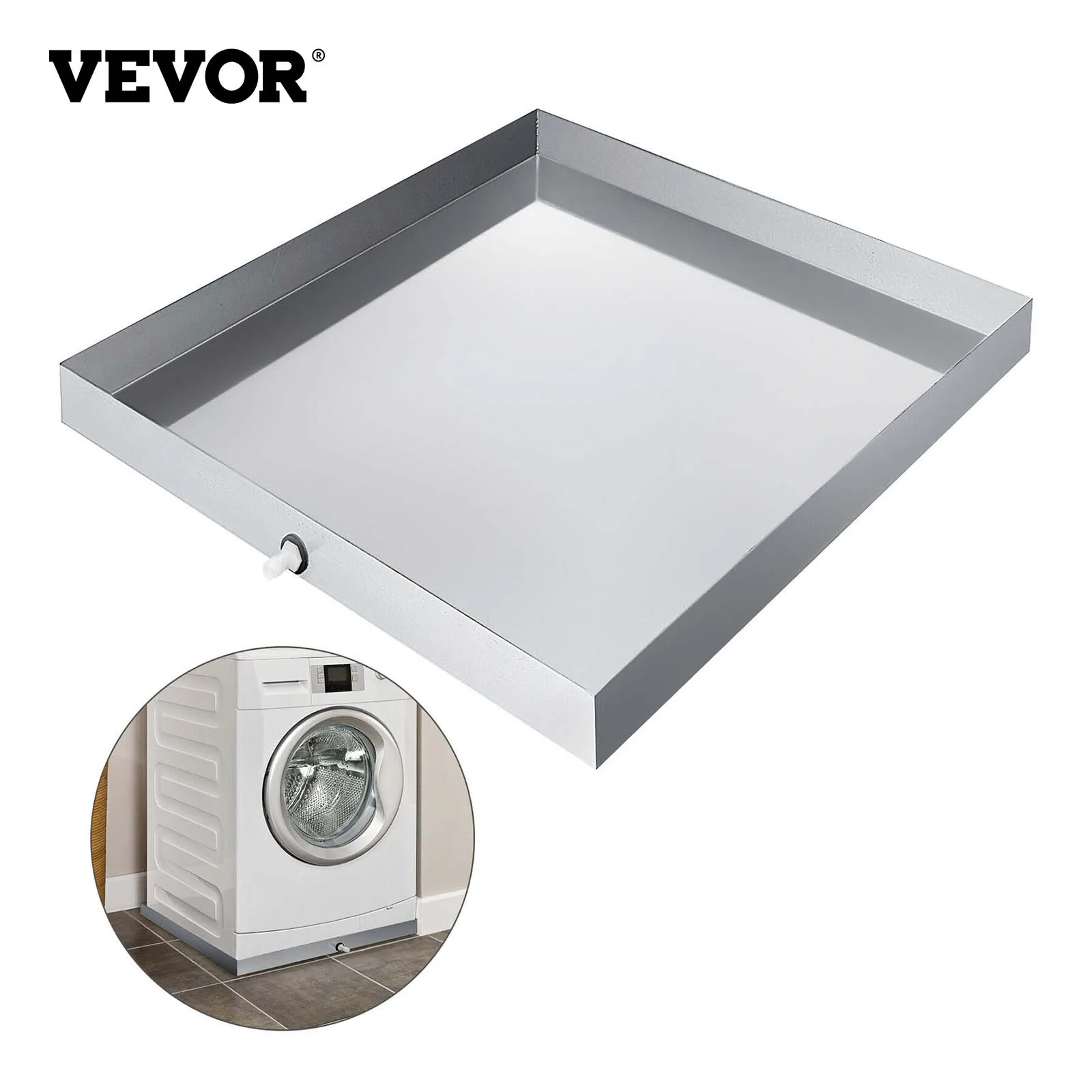 Сковорода для стиральной машины VEVOR 32x30x2,5 дюйма толщиной 18 GA оцинкованная сверхпрочная компактная капельная лотка для стиральной машины с о...
Сковорода для стиральной машины VEVOR 32x30x2,5 дюйма толщиной 18 GA оцинкованная сверхпрочная компактная капельная лотка для стиральной машины с о...