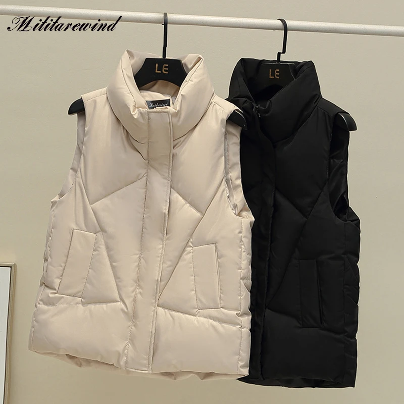 Autumn Winter Korean Warm Vest Women Solid Thicken Warm Casual Streetwear Zipper Sleeveless Waistcoats Female Shorts Jackets
Autumn Winter Korean Warm Vest Women Solid Thicken Warm Casual Streetwear Zipper Sleeveless Waistcoats Female Shorts Jackets