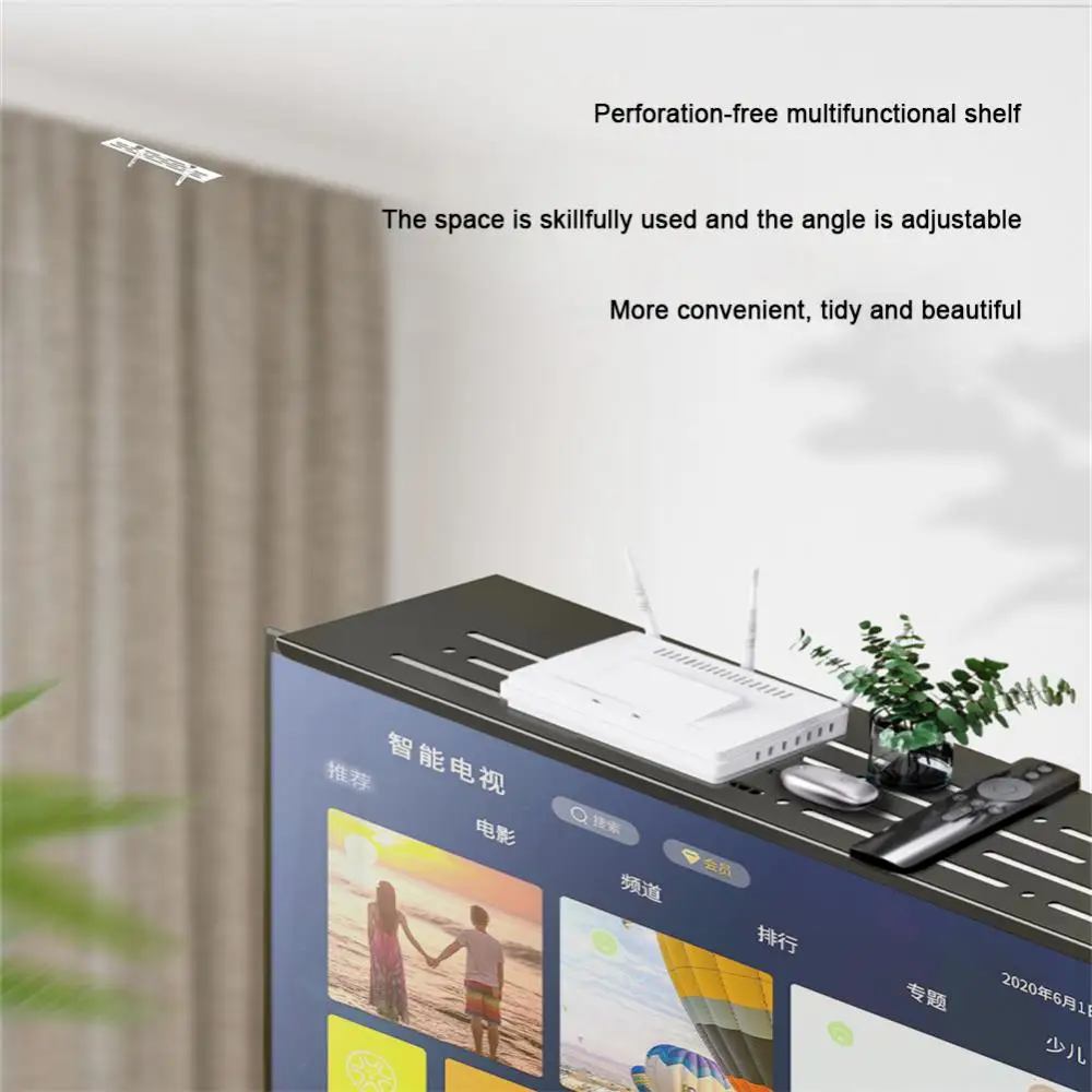 Robust Set-top Box Storage Rack Adjustable Design Saving Space Storage Rack Hole-free Display Bracket Organization Storage 
Robust Set-top Box Storage Rack Adjustable Design Saving Space Storage Rack Hole-free Display Bracket Organization Storage