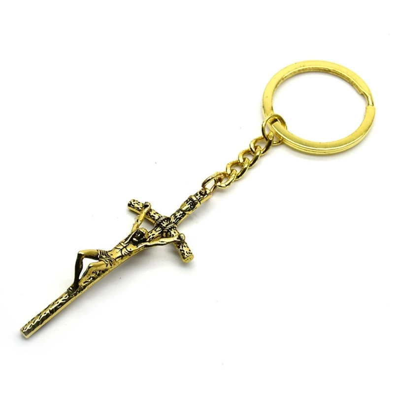 Metal Cross Keychain Vintage Christian Jesus Key Rings Faith Key Holder Evil Protections for Car Bag Jewelry Pendant Men
Metal Cross Keychain Vintage Christian Jesus Key Rings Faith Key Holder Evil Protections for Car Bag Jewelry Pendant Men