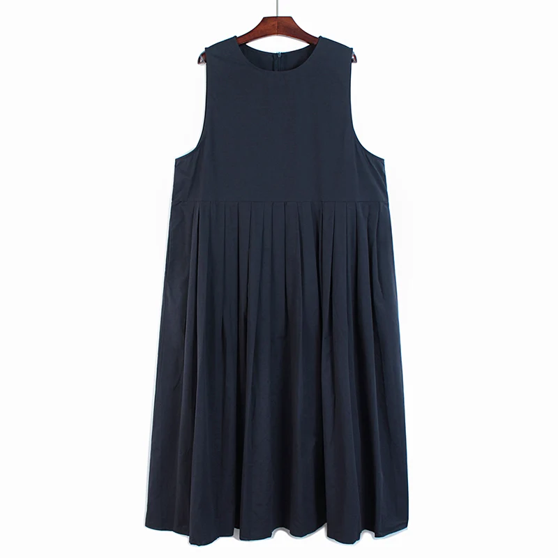 SuperAen 2022 Summer New Loose Oversized Pleated A Line Solid Sleeveless Vest Woman Dress
SuperAen 2022 Summer New Loose Oversized Pleated A Line Solid Sleeveless Vest Woman Dress