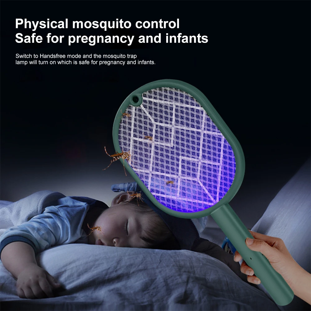 2 In 1 Electric Flies Swatter Killer 3000V USB Rechargeable LED Lamp Summer Mosquito Trap Racket Anti Insect Bug Zapper
2 In 1 Electric Flies Swatter Killer 3000V USB Rechargeable LED Lamp Summer Mosquito Trap Racket Anti Insect Bug Zapper