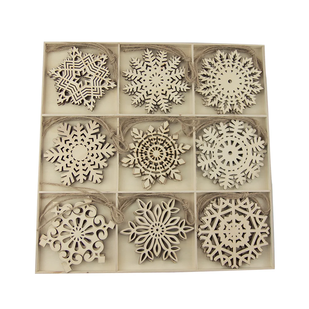 Christmascrafts Ornaments Gift Diy Snowflakes Wooden Slices Supplies Accessories Birthday Children Hanging Decorations Pendant
Christmascrafts Ornaments Gift Diy Snowflakes Wooden Slices Supplies Accessories Birthday Children Hanging Decorations Pendant