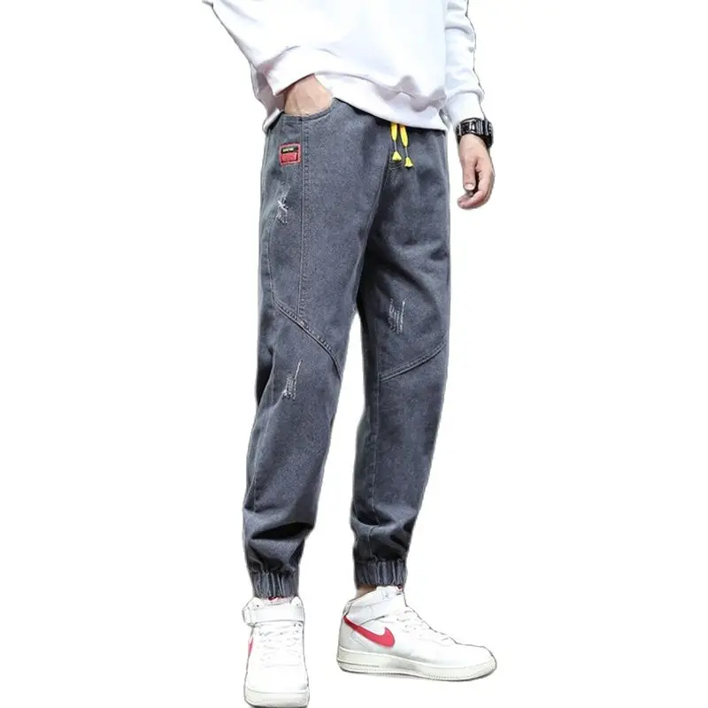 Jeans With Elastic Band 2022 Korean Fashion Men Ankle Jeans Men's Loose Blue Harem Pants Cowboy Teenagers Men's Trousers
Jeans With Elastic Band 2022 Korean Fashion Men Ankle Jeans Men's Loose Blue Harem Pants Cowboy Teenagers Men's Trousers