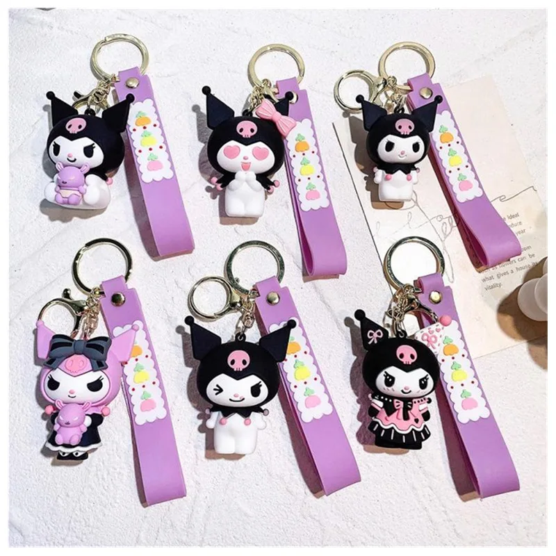 Брелок для ключей в стиле аниме Sanrio Kuromi, брелок для ключей Kuromi, аксессуары для автомобильного рюкзака, подвеска, Детские праздничные игрушки, подарки 
Брелок для ключей в стиле аниме Sanrio Kuromi, брелок для ключей Kuromi, аксессуары для автомобильного рюкзака, подвеска, Детские праздничные игрушки, подарки