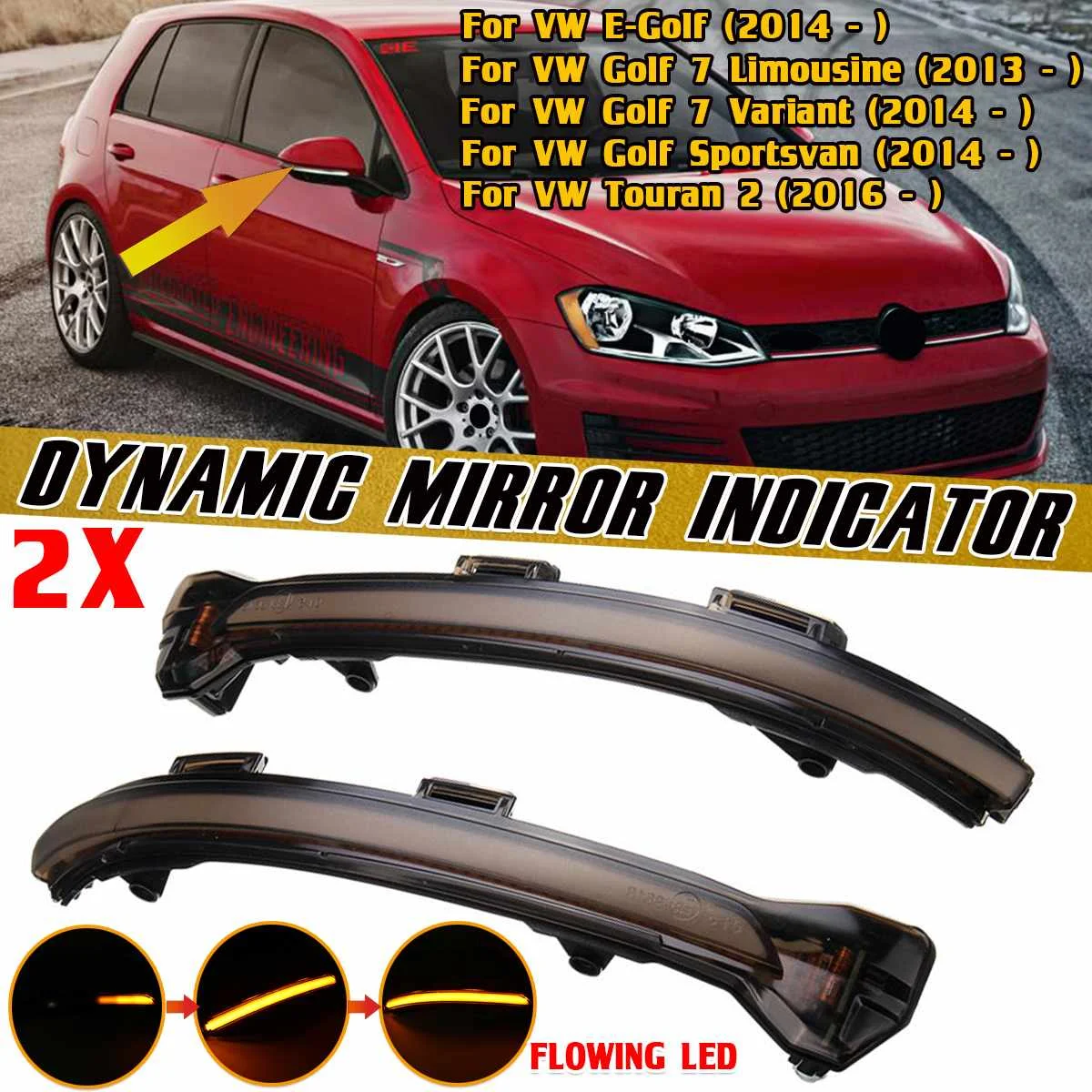 Светодиодный динамический боковой зеркальный светильник для Volkswagen, VW Golf 7 7,5, Jetta MK7 VII, GTI R, Touran, световой индикатор поворота
Светодиодный динамический боковой зеркальный светильник для Volkswagen, VW Golf 7 7,5, Jetta MK7 VII, GTI R, Touran, световой индикатор поворота
