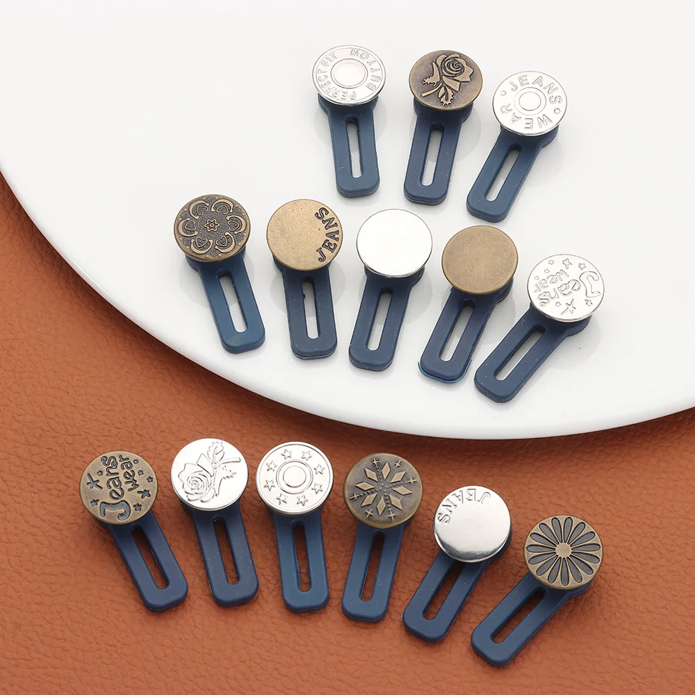 2PCS Metal Jeans Retractable Buttons Pants Extender Hooks Detachable Buckle Garment Trousers Tight Waist Band Sewing Accessories
2PCS Metal Jeans Retractable Buttons Pants Extender Hooks Detachable Buckle Garment Trousers Tight Waist Band Sewing Accessories