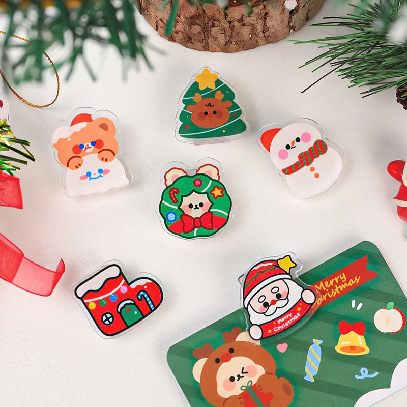 2Pcs Decorative Bookmark Binder Clip Memo Clip Photo Card Holder Christmas Transparent Acrylic Paper Clip Snacks Clip
2Pcs Decorative Bookmark Binder Clip Memo Clip Photo Card Holder Christmas Transparent Acrylic Paper Clip Snacks Clip