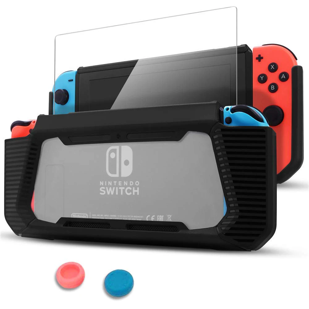 Anti-scratch Soft TPU Shockproof Protective Case Cover + Screen Protector for Nintendo Switch Anti-scratch Anti-scratch
Anti-scratch Soft TPU Shockproof Protective Case Cover + Screen Protector for Nintendo Switch Anti-scratch Anti-scratch