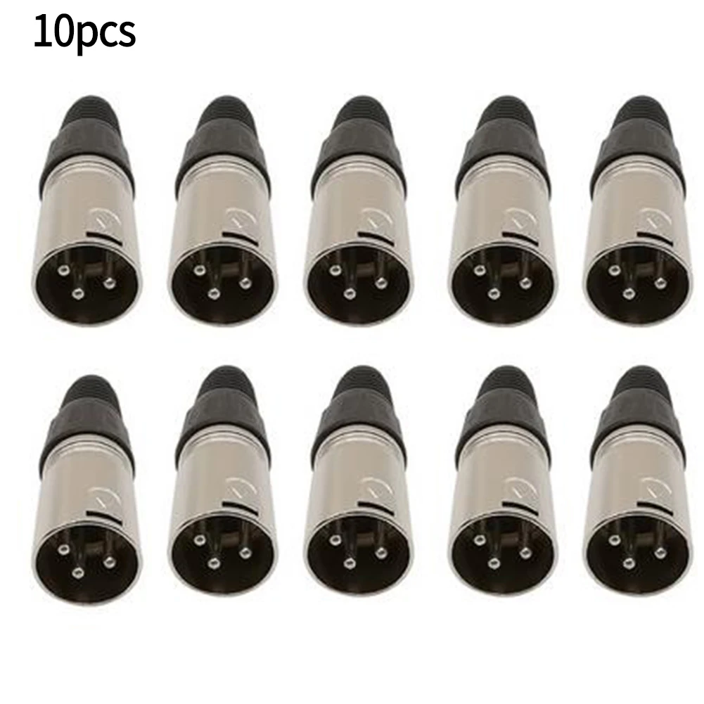 

10Pcs 3-Pin XLR Female Male Microphone Audio Cable Wire Connector Snake Plug Terminal For Mic Solder Adapter Recording Devices